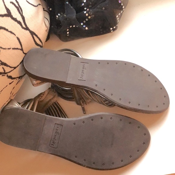 Unionbay silver multiple ankle straps zip back - Picture 3 of 3